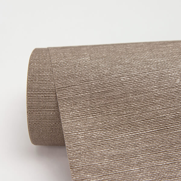 Aspero Copper Faux Grasscloth Wallpaper