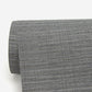 Bay Ridge Charcoal Faux Grasscloth Wallpaper