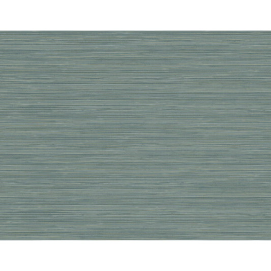 Bondi Teal Grasscloth Texture Wallpaper