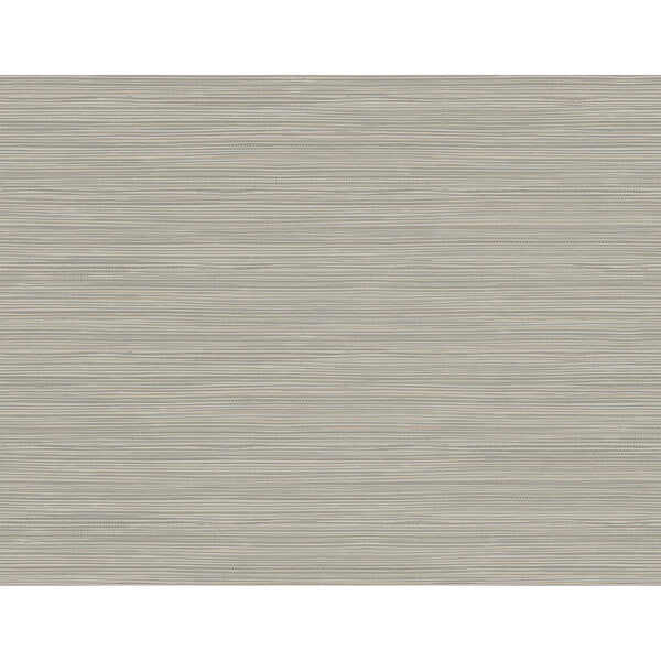 Bondi Grey Grasscloth Texture Wallpaper