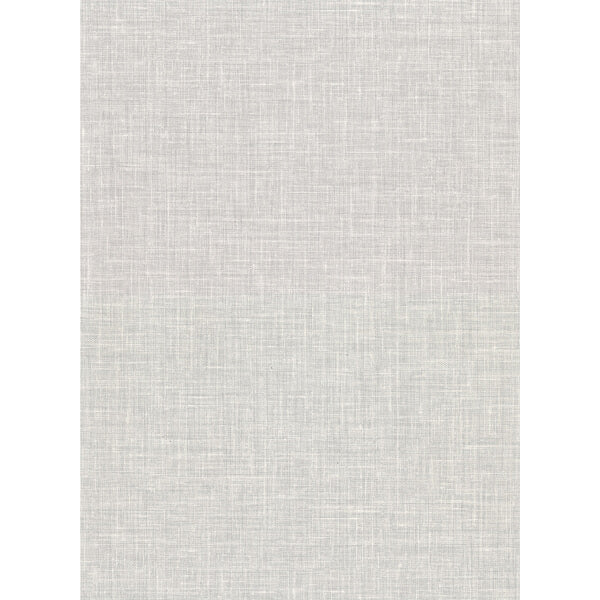 Upton Light Grey Faux Linen Wallpaper