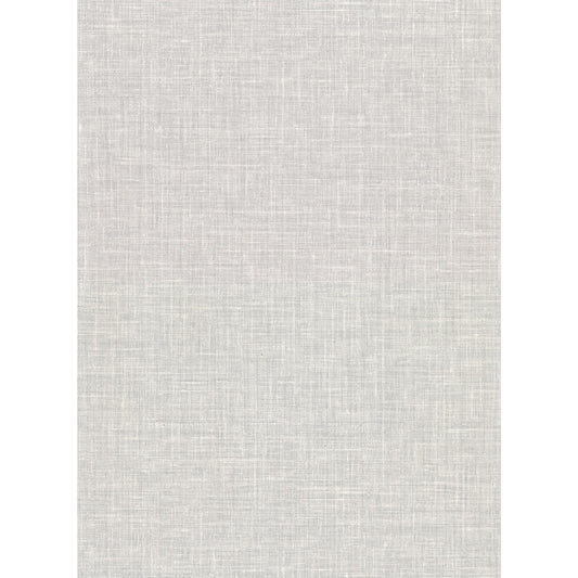 Upton Light Grey Faux Linen Wallpaper