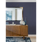 Claremont Indigo Faux Grasscloth Wallpaper
