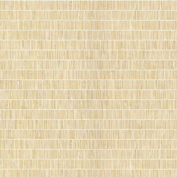 Luz Honey Faux Grasscloth Wallpaper