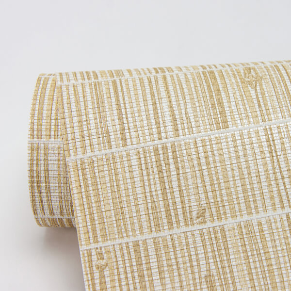 Luz Honey Faux Grasscloth Wallpaper