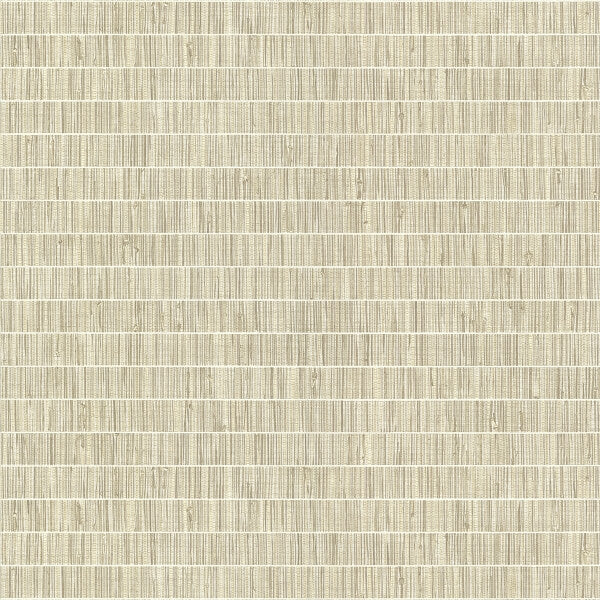 Luz Taupe Faux Grasscloth Wallpaper