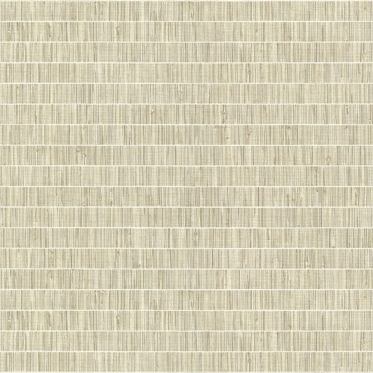 Luz Taupe Faux Grasscloth Wallpaper