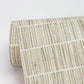 Luz Taupe Faux Grasscloth Wallpaper