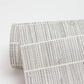 Luz Grey Faux Grasscloth Wallpaper
