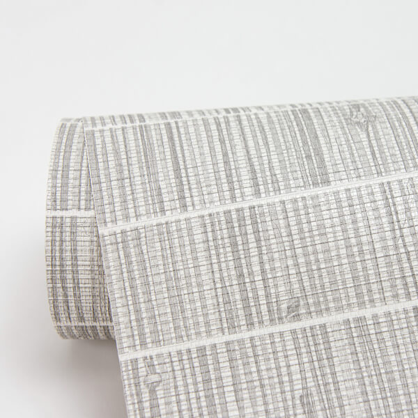 Luz Grey Faux Grasscloth Wallpaper