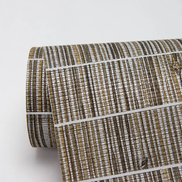 Luz Brown Faux Grasscloth Wallpaper