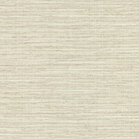 Bay Ridge Taupe Faux Grasscloth Wallpaper