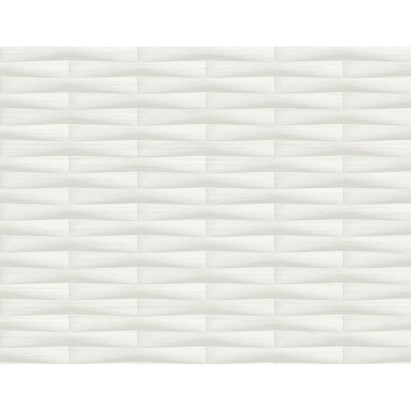 Gator White Geometric Stripe Wallpaper
