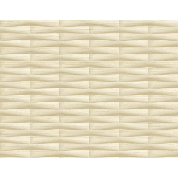 Gator Wheat Geometric Stripe Wallpaper