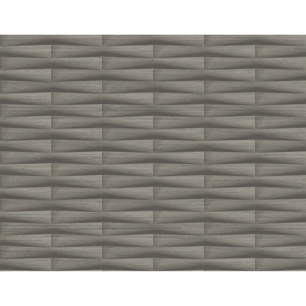 Gator Brown Geometric Stripe Wallpaper