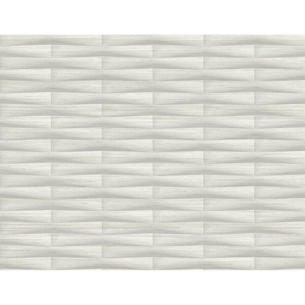 Gator Light Grey Geometric Stripe Wallpaper