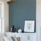 Shantung Blue Silk Wallpaper