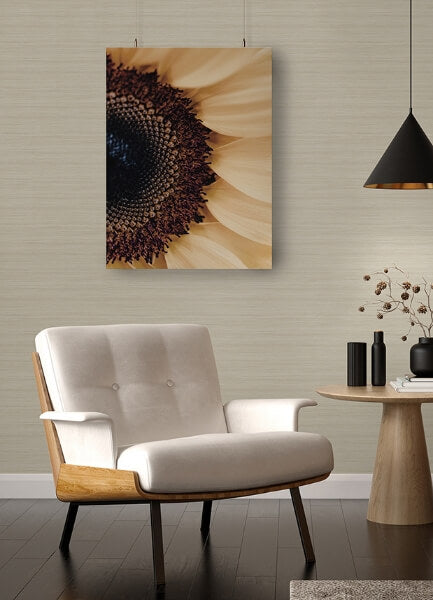 Shantung Cream Silk Wallpaper