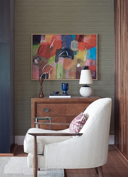 Shantung Brown Silk Wallpaper