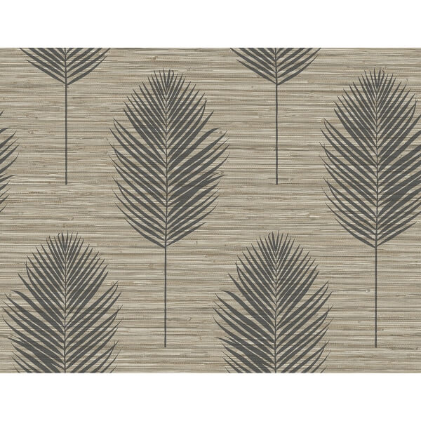 Bali Light Brown Fern Wallpaper