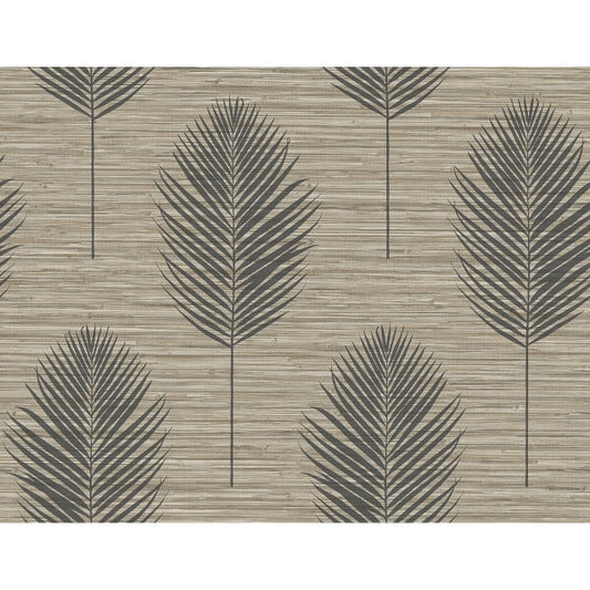 Bali Light Brown Fern Wallpaper