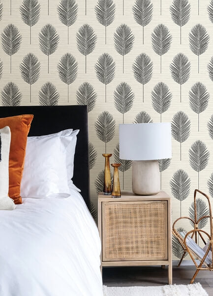 Bali Black Fern Wallpaper