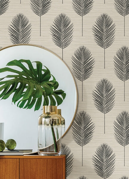Bali Black Fern Wallpaper