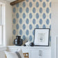 Bali Blue Fern Wallpaper