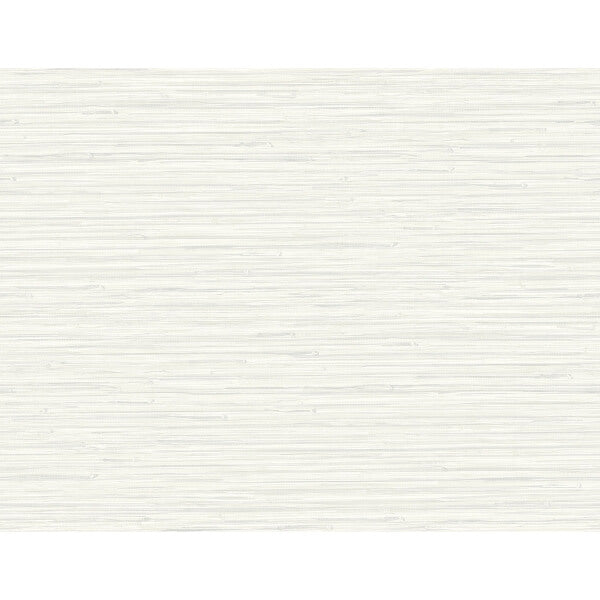Rushmore White Faux Grasscloth Wallpaper