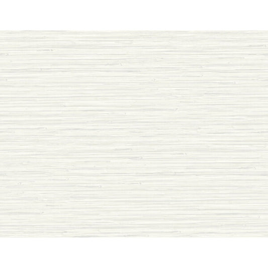 Rushmore White Faux Grasscloth Wallpaper