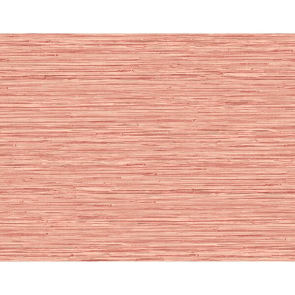 Rushmore Coral Faux Grasscloth Wallpaper