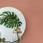Rushmore Coral Faux Grasscloth Wallpaper