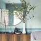 Rushmore Aqua Faux Grasscloth Wallpaper