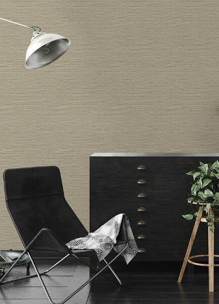 Rushmore Light Brown Faux Grasscloth Wallpaper