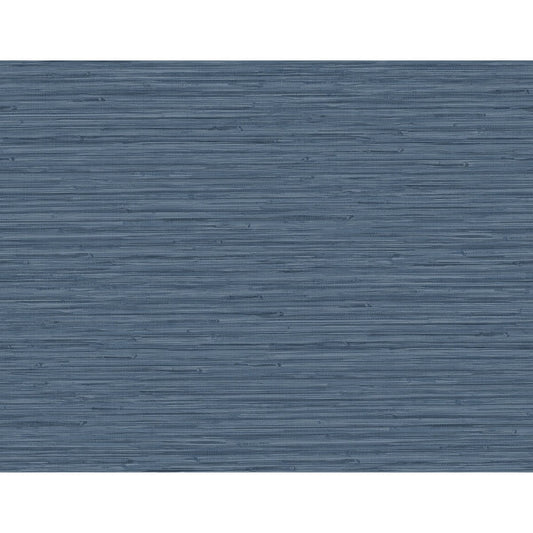 Rushmore Blue Faux Grasscloth Wallpaper