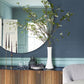 Rushmore Blue Faux Grasscloth Wallpaper