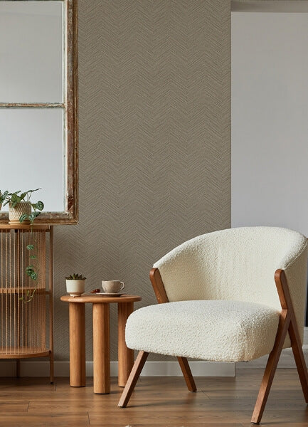 Apex Light Brown Weave Wallpaper