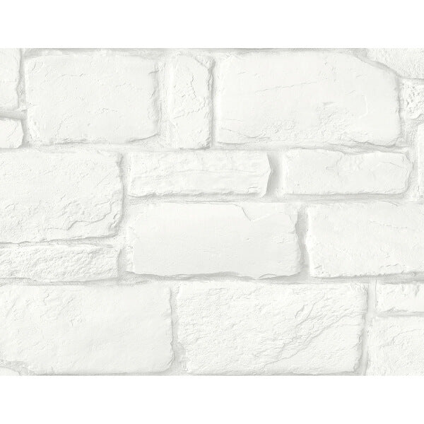 Casablanca White Stone Wallpaper