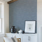 Jenga Blue Striped Column Wallpaper
