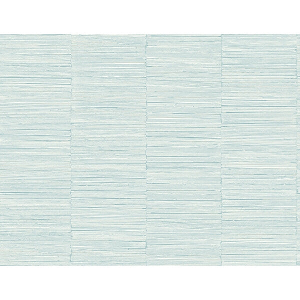 Jenga Aqua Striped Column Wallpaper