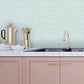 Jenga Aqua Striped Column Wallpaper