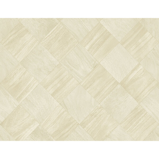 Thriller Cream Wood Tile Wallpaper
