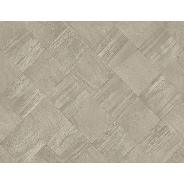 Thriller Grey Wood Tile Wallpaper