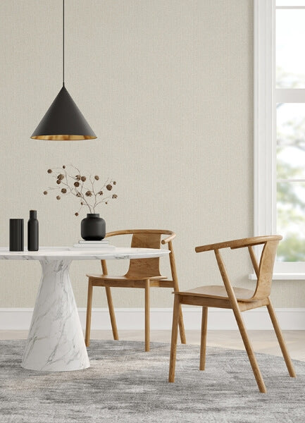 Snuggle White Woven Texture Wallpaper