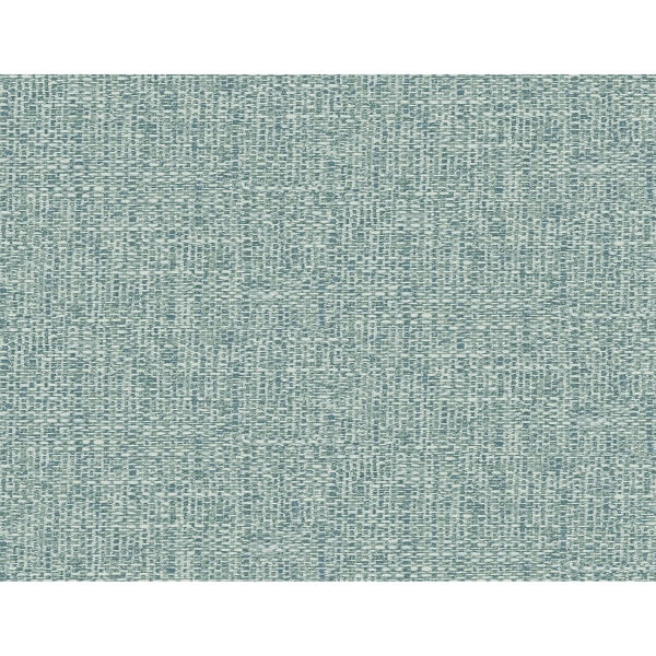 Snuggle Teal Woven Texture Wallpaper