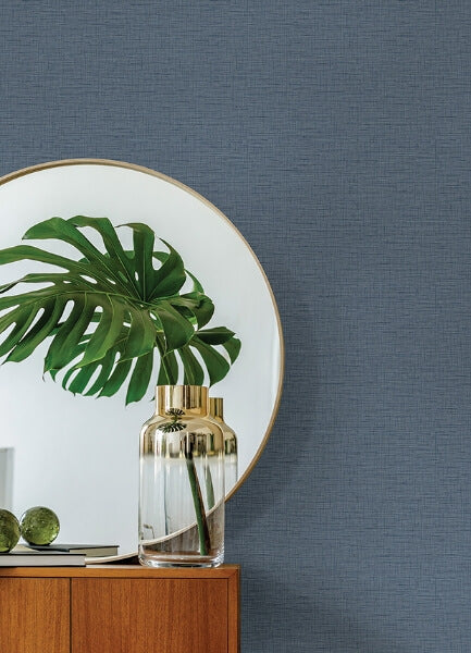 Salamander Blue Woven Wallpaper