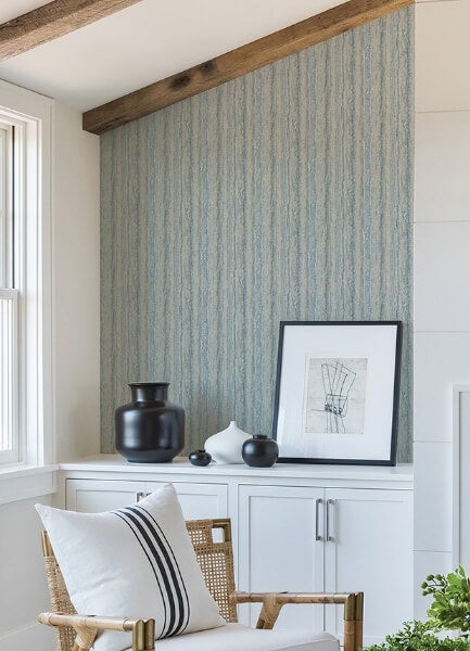 Hilton Blue Marbled Paper Wallpaper