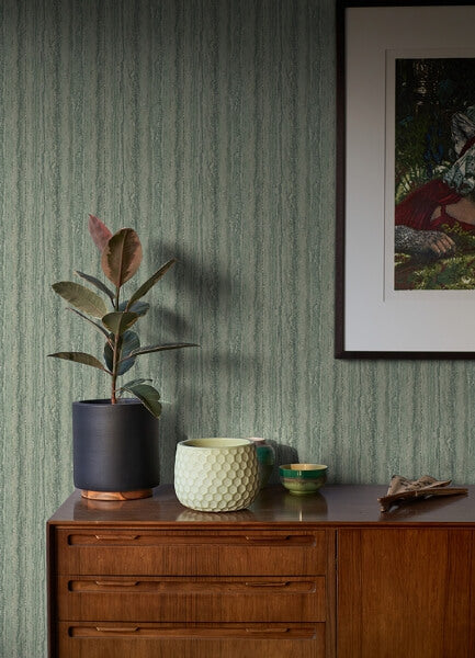 Hilton Green Marbled Paper Wallpaper