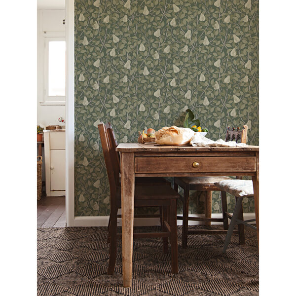 Pirum Green Pear Wallpaper