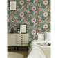 Victoria Green Floral Nouveau Wallpaper